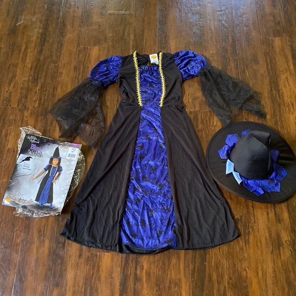 Rubie's Other - Rubies Blue Witch Dress & Hat Child’s Medium (Size 8-10) Halloween Costume